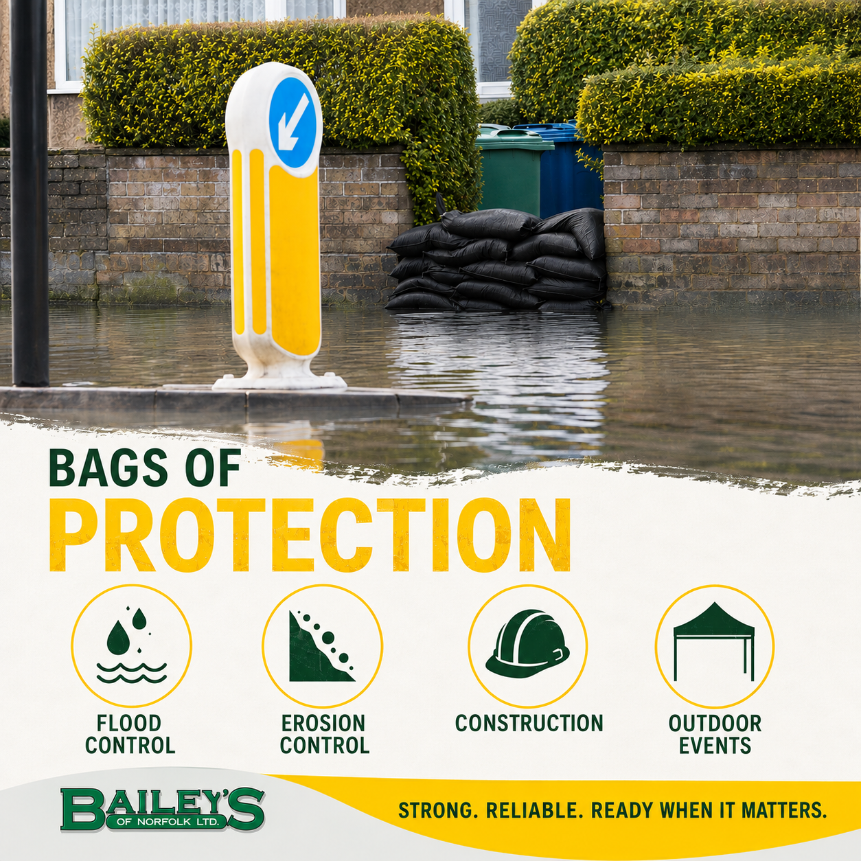 sandbags for flood protection